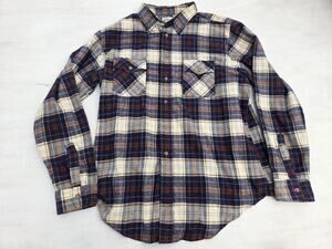Vintage 80s Genuine Roebucks Sears Western Plaid Shirt Men's XL Tall READ